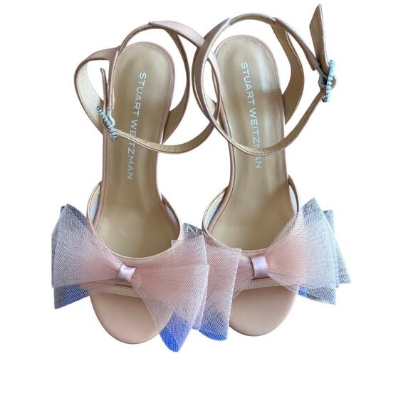 Stuart Weitzman blushing bow 75 cm ginger 37/6.5 pink blush - Picture 11 of 16